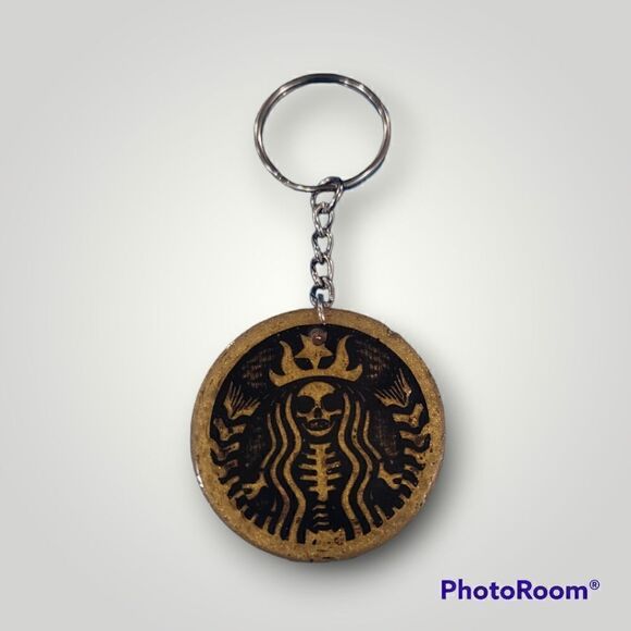 Starbucks Skelton Coffee keychain (Z149) - Picture 1 of 4